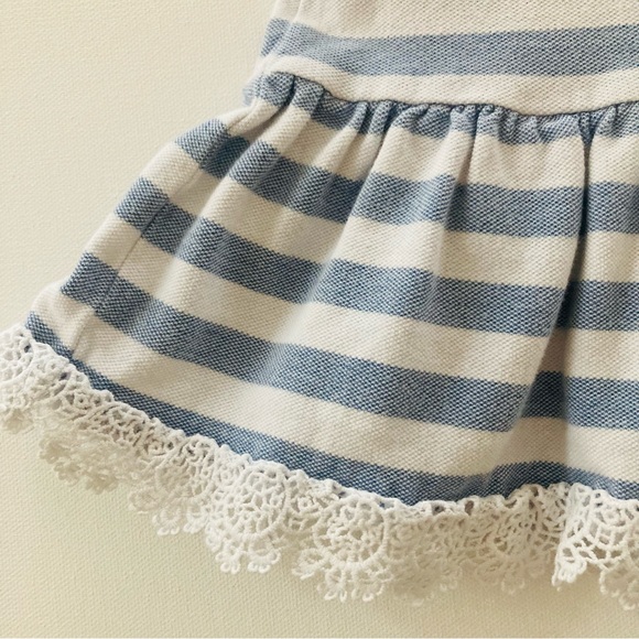 Polo Ralph Lauren Girls 5 Blue Stripe Dress Spring Summer - Picture 5 of 5